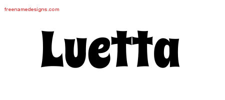 Groovy Name Tattoo Designs Luetta Free Lettering
