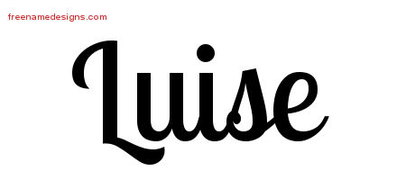 Handwritten Name Tattoo Designs Luise Free Download