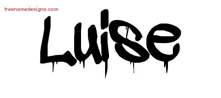 Graffiti Name Tattoo Designs Luise Free Lettering