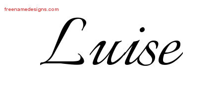 Calligraphic Name Tattoo Designs Luise Download Free