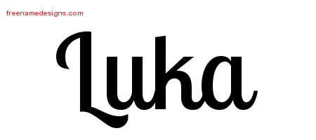 Handwritten Name Tattoo Designs Luka Free Printout