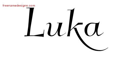 Elegant Name Tattoo Designs Luka Download Free