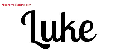 Handwritten Name Tattoo Designs Luke Free Printout