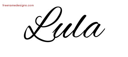 Cursive Name Tattoo Designs Lula Download Free