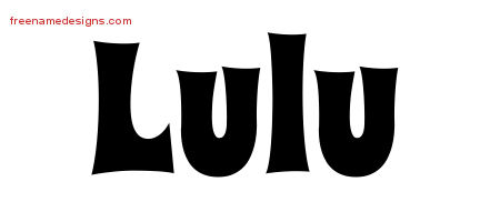Groovy Name Tattoo Designs Lulu Free Lettering