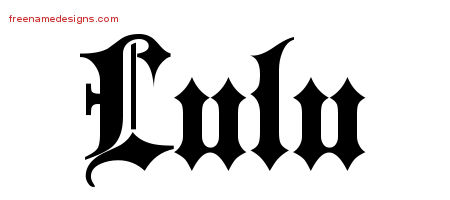 Old English Name Tattoo Designs Lulu Free