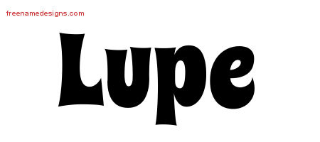 Groovy Name Tattoo Designs Lupe Free Lettering