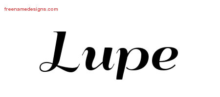 Art Deco Name Tattoo Designs Lupe Graphic Download