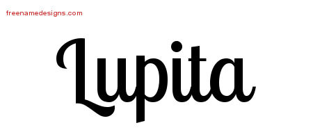 Handwritten Name Tattoo Designs Lupita Free Download
