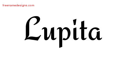 Calligraphic Stylish Name Tattoo Designs Lupita Download Free