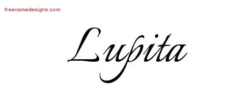 Calligraphic Name Tattoo Designs Lupita Download Free