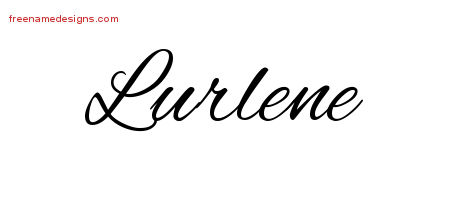 Cursive Name Tattoo Designs Lurlene Download Free