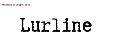 Typewriter Name Tattoo Designs Lurline Free Download