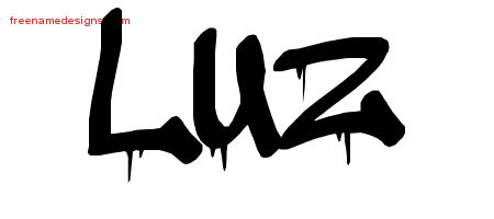 Graffiti Name Tattoo Designs Luz Free Lettering