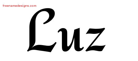Calligraphic Stylish Name Tattoo Designs Luz Download Free