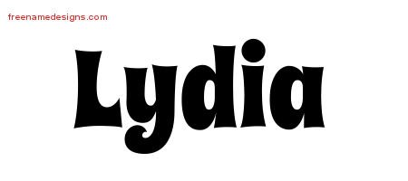 Groovy Name Tattoo Designs Lydia Free Lettering Groovy Name Tattoo Designs Lydia Free Lettering