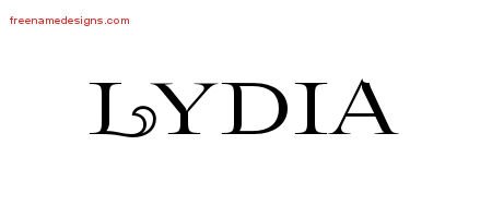 Flourishes Name Tattoo Designs Lydia Printable Flourishes Name Tattoo Designs Lydia Printable