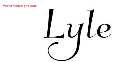 Elegant Name Tattoo Designs Lyle Download Free