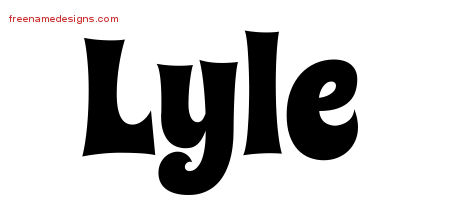 Groovy Name Tattoo Designs Lyle Free