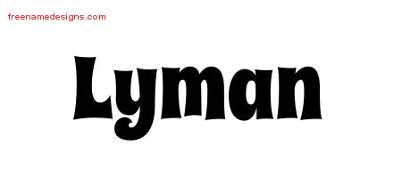 Groovy Name Tattoo Designs Lyman Free