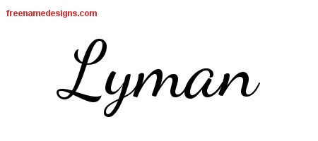 Lively Script Name Tattoo Designs Lyman Free Download