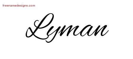 Cursive Name Tattoo Designs Lyman Free Graphic