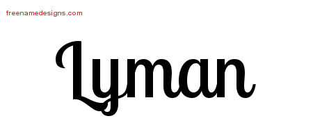 Handwritten Name Tattoo Designs Lyman Free Printout
