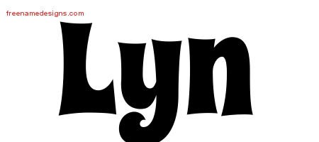 Groovy Name Tattoo Designs Lyn Free Lettering