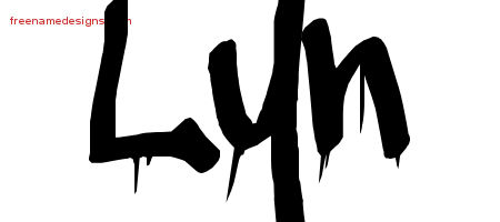 Graffiti Name Tattoo Designs Lyn Free Lettering