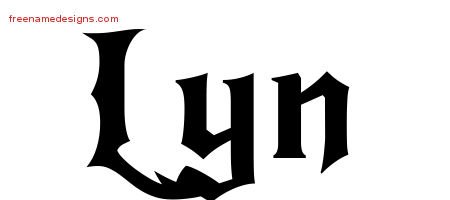 Gothic Name Tattoo Designs Lyn Free Graphic Gothic Name Tattoo Designs Lyn Free Graphic