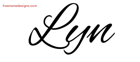 Cursive Name Tattoo Designs Lyn Download Free