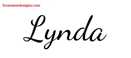 Lively Script Name Tattoo Designs Lynda Free Printout