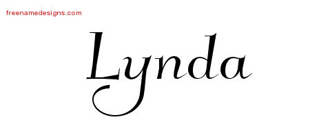 Elegant Name Tattoo Designs Lynda Free Graphic