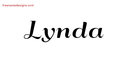 Art Deco Name Tattoo Designs Lynda Printable
