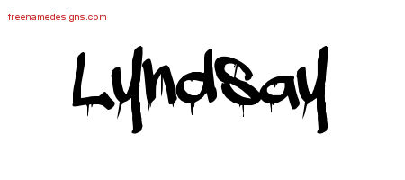 Graffiti Name Tattoo Designs Lyndsay Free Lettering
