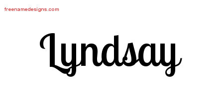 Handwritten Name Tattoo Designs Lyndsay Free Download