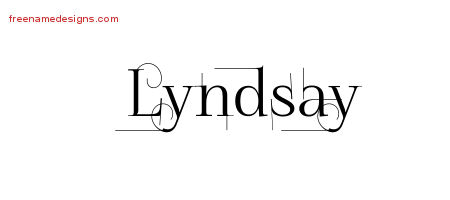 Decorated Name Tattoo Designs Lyndsay Free