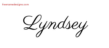 Classic Name Tattoo Designs Lyndsey Graphic Download