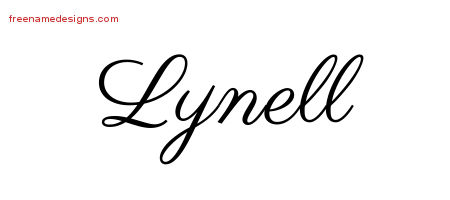 Classic Name Tattoo Designs Lynell Graphic Download