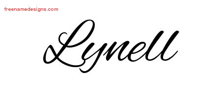 Cursive Name Tattoo Designs Lynell Download Free