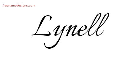 Calligraphic Name Tattoo Designs Lynell Download Free