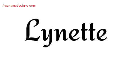 Calligraphic Stylish Name Tattoo Designs Lynette Download Free