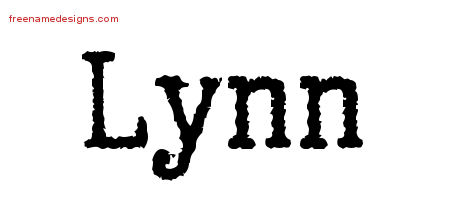 Typewriter Name Tattoo Designs Lynn Free Printout