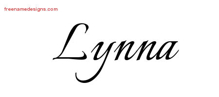 Calligraphic Name Tattoo Designs Lynna Download Free