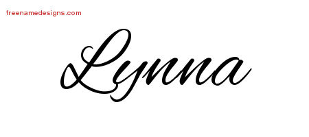 Cursive Name Tattoo Designs Lynna Download Free