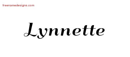 Art Deco Name Tattoo Designs Lynnette Printable