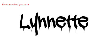 Graffiti Name Tattoo Designs Lynnette Free Lettering