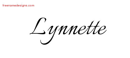 Calligraphic Name Tattoo Designs Lynnette Download Free