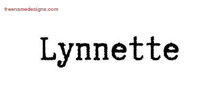 Typewriter Name Tattoo Designs Lynnette Free Download