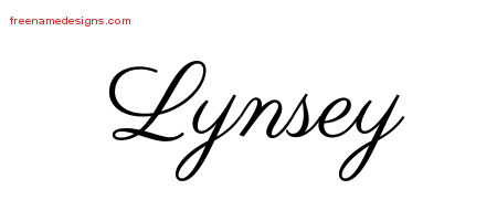 Classic Name Tattoo Designs Lynsey Graphic Download